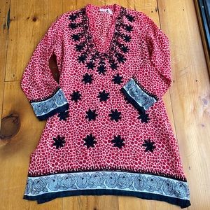 Funky People brand dress or swim cover up, size XL.  100% cotton